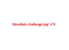 Résultats challenge n°4